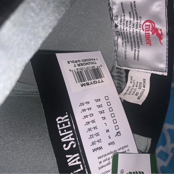 Cramer bundle of 5 Football pants Thunder 7 padded girdle game sport youth mens - Picture 7 of 13